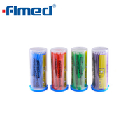 Micro-applicateurs réguliers 4x100 bleu / vert / orange / violet