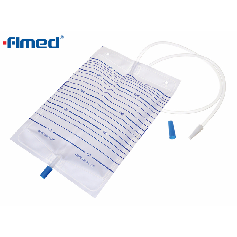 Sac de collecte d'urine adulte de 2000 ml Sac de drainage urinaire économique jetable sac d'urine sac