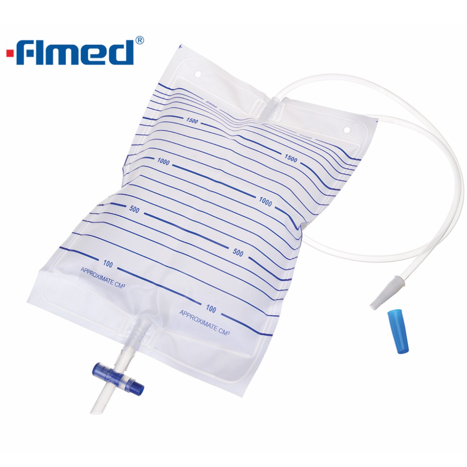 Sac de collecte d'urine adulte de 2000 ml Sac de drainage urinaire économique jetable sac d'urine sac